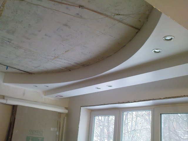 2 уровневый потолок из гипсокартона: Как сделать двухуровневый потолок из гипсокартона своими руками