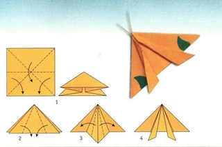 Бабочка оригами из бумаги схемы: Какие есть схемы оригами из бумаги бабочек? Как сделать оригами бабочку?