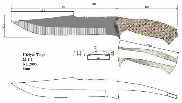 Эскиз для изготовления ножей: Эскиз » Ножи на Knifeinfo.ru