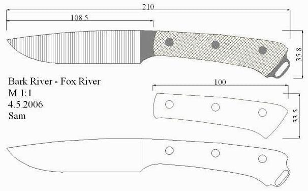 Эскиз для изготовления ножей: Эскиз » Ножи на Knifeinfo.ru