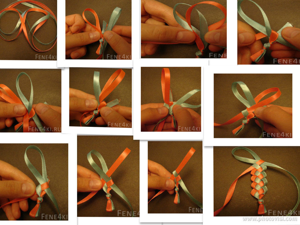 Как сделать браслет из ленты: Как сделать браслет из бусин своими руками
