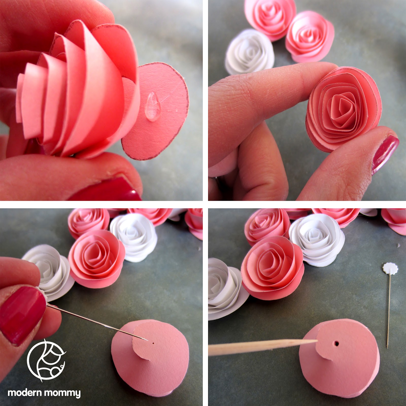 Как сделать розочку из бумаги цветной: Цветы из бумаги розы. Своими руками, пошаговые инструкции + 500 фото