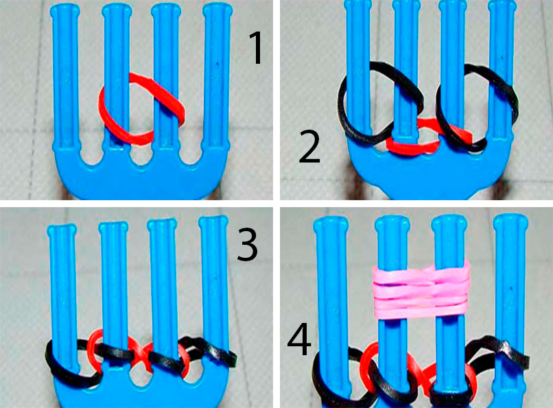 Как плести браслет на рогатке из резиночек: инструкция, технология, рекомендации и отзывы. Техника плетения браслетов из резинок на рогатке