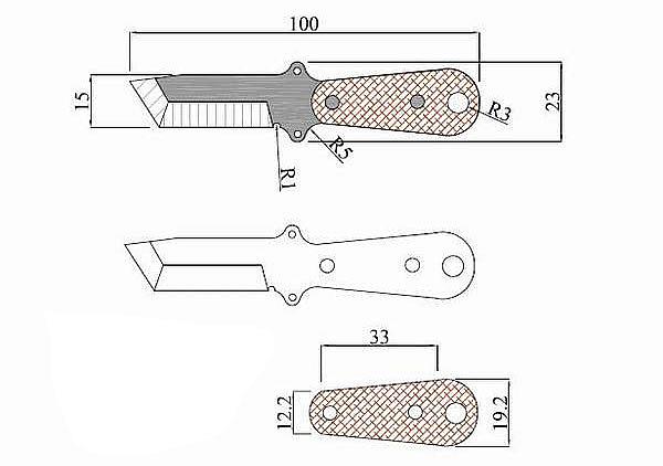 Чертеж танто: Изготовление танто. Небольшой нож танто своими руками Нож танто эскиз с размерами