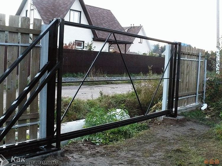 Как поставить ворота: Установка металлических ворот от а до я