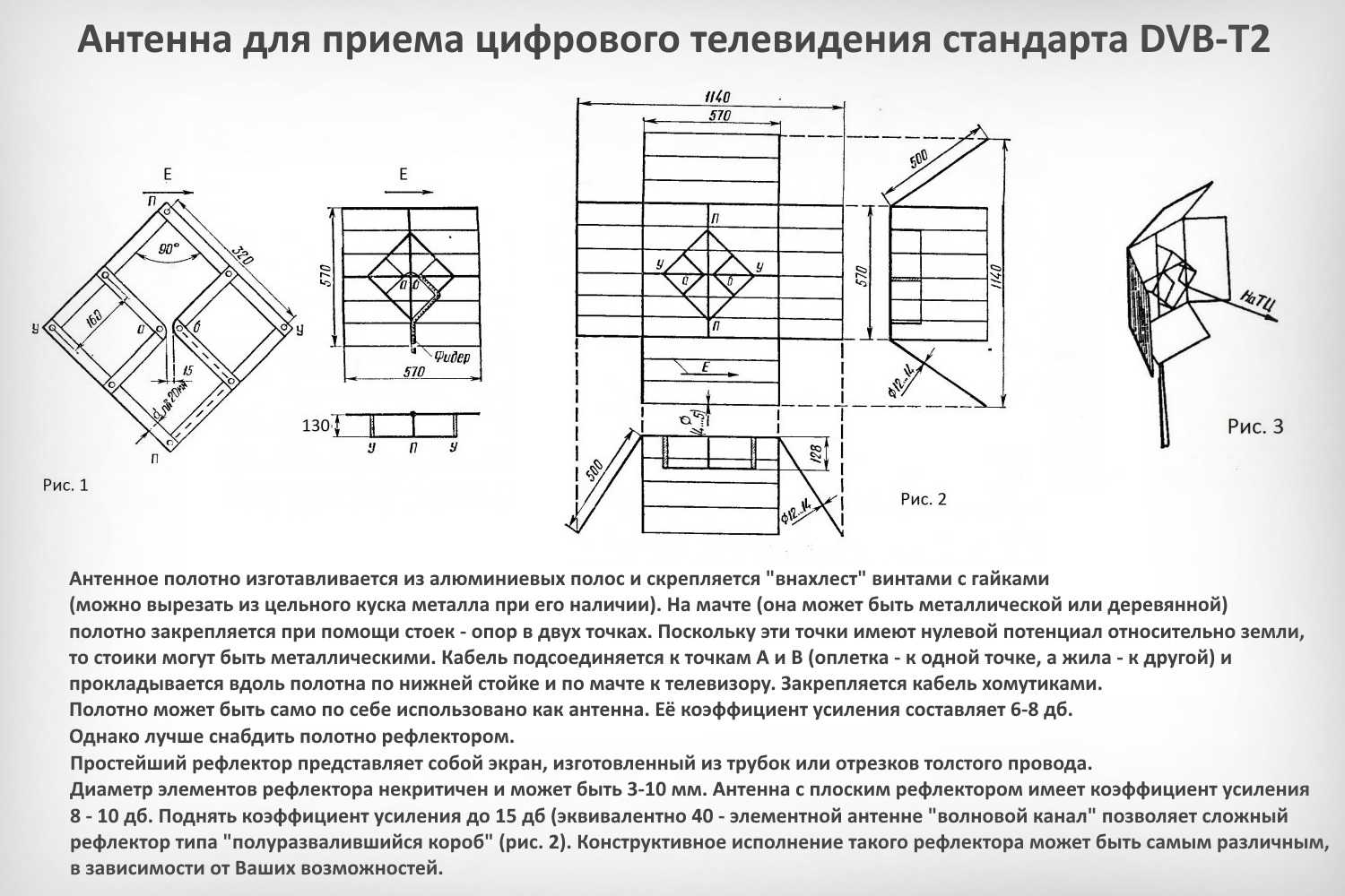 Изготовление телевизионной антенны своими руками: Как сделать антенну для цифрового телевидения своими руками