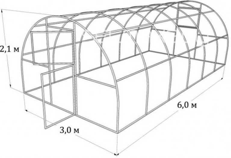 Чертежи теплицы из поликарбоната: схемы на фото, проекты с размерами