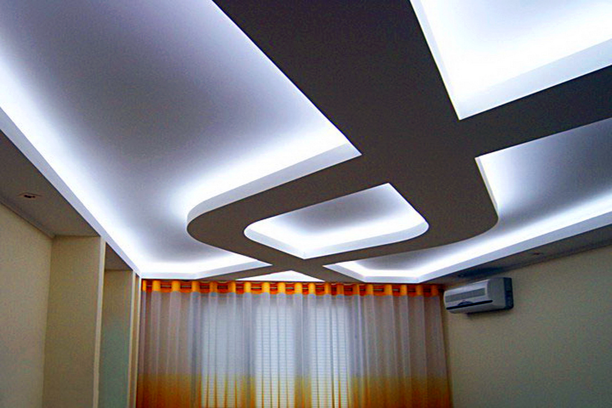 Фото потолок с гипсокартона: Потолки из гипсокартона для гостиной