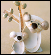 Seashell Koalas Crafts Idea 