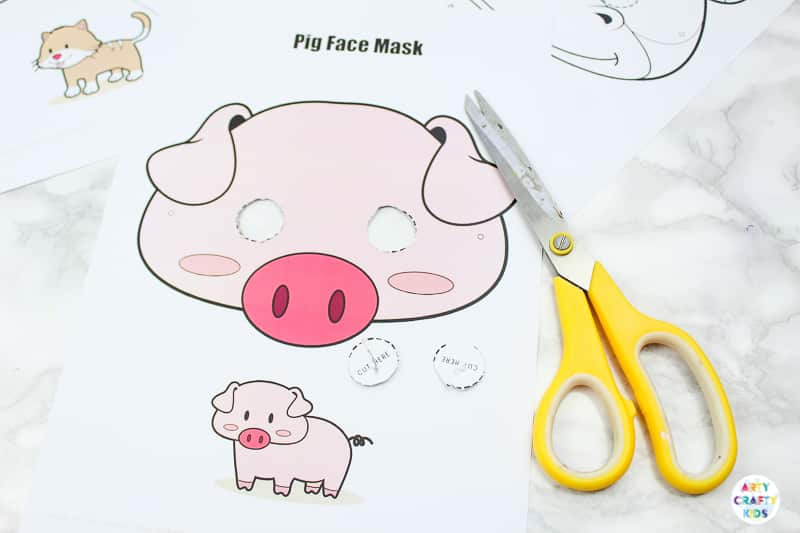 Pig Farm Animal Mask for Kids 