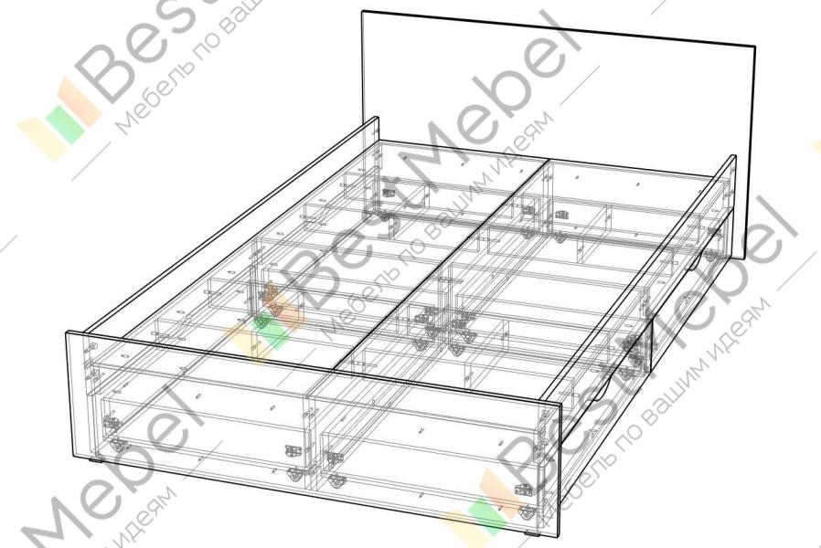 Кровати с ящиками сборка: Кровать с ящиками схема сборки с деталировкой