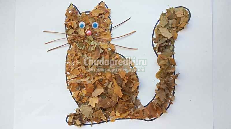 Кот из природного материала: Кот из природного материала своими руками. Идеи осенних поделок из природных материалов
