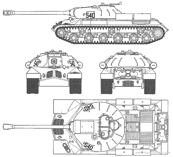 Чертежи ис 3: Схемы ИС-3 - тяжёлый танк