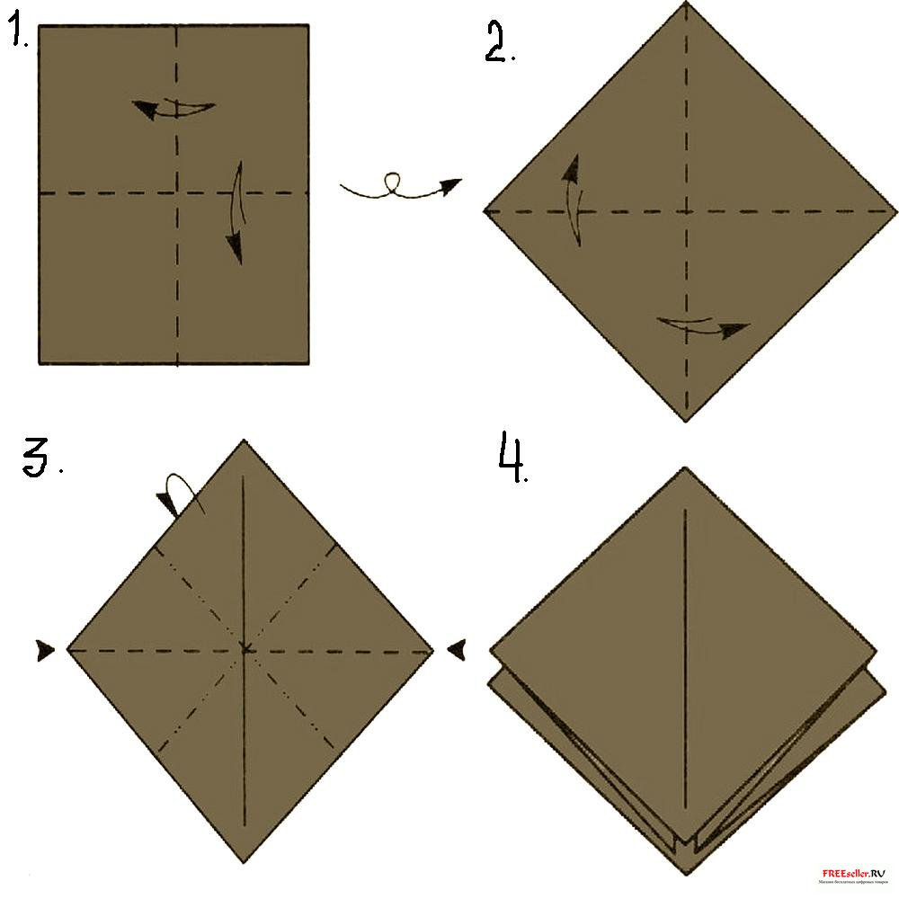 Как сделать из бумаги а4 квадрат: 2 простых способа с наглядными схемами