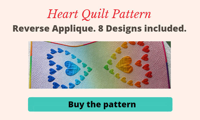 Reverse applique quilt tutorial