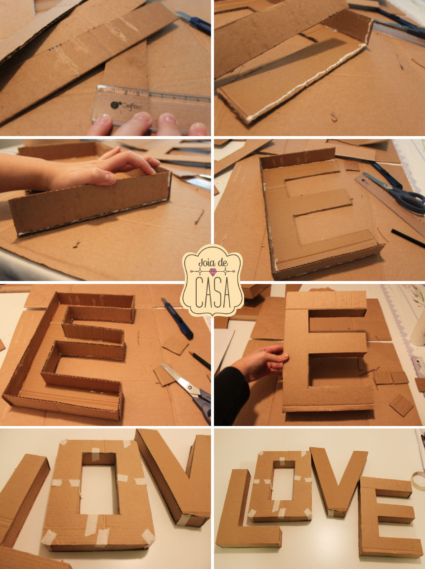 Буквы из картона как украсить: Узнаем как изготовить объемные буквы из картона: пошаговая инструкция, идеи, советы