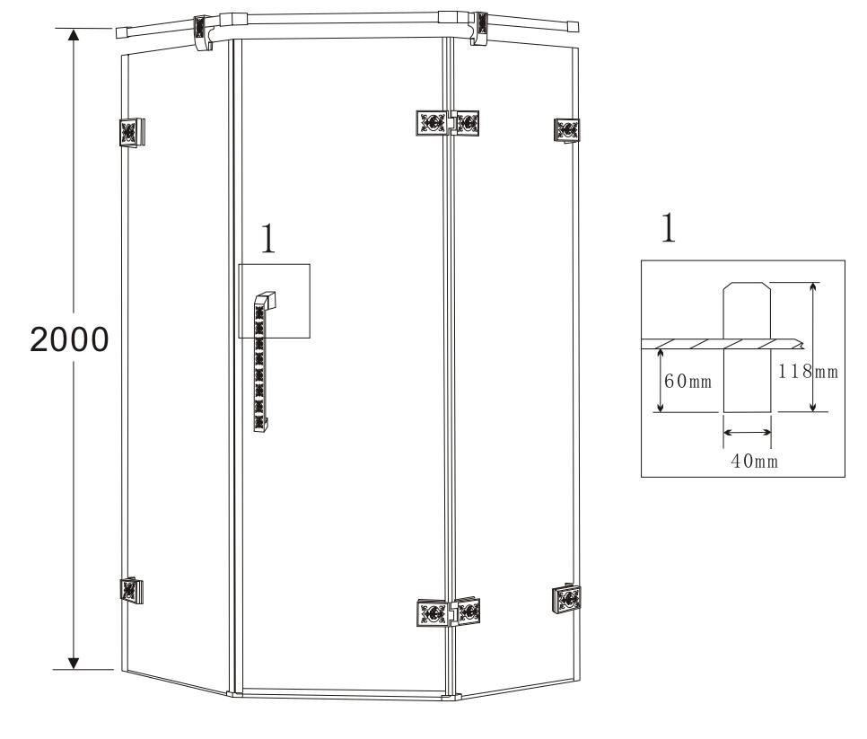 Схема расположения душевой кабинки: Дизайн ванной комнаты с душевой кабиной