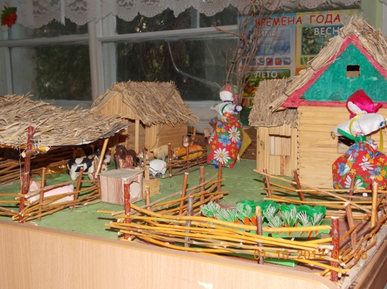 Поделка деревня своими руками: Новогодняя поделка "Домик в деревне"
