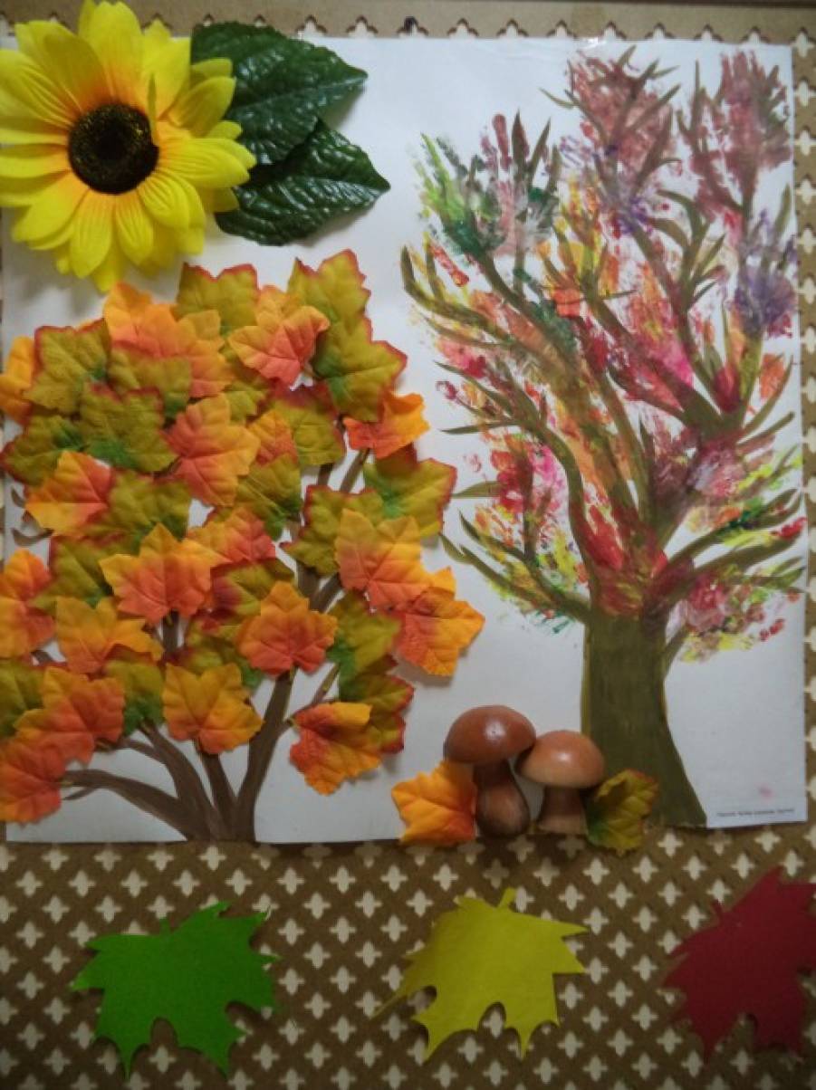 Осенняя картина своими руками для детского сада: Осенние картины своими руками для детского сада