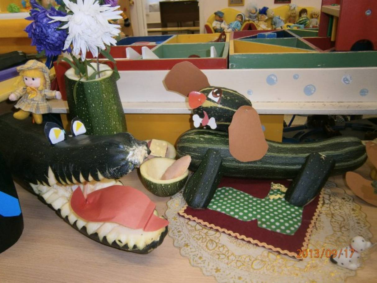 Кит из кабачка: Как сделать домик из кабачка поделка. Кит из кабачка — поделка