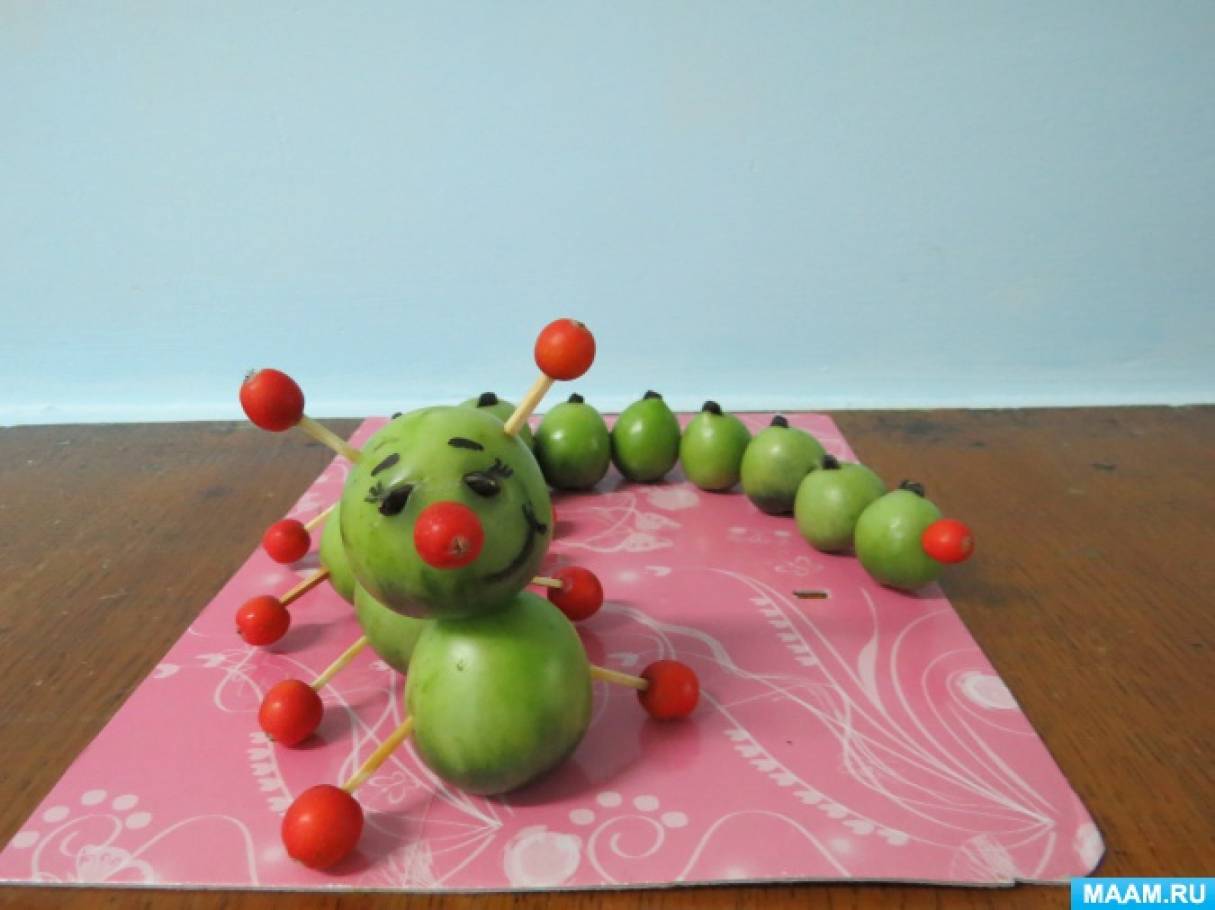 Поделка из овощей и фруктов для детского сада фото: Поделки из овощей и фруктов
