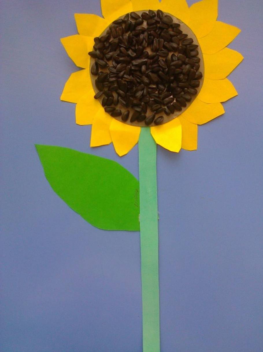 Поделка в детский сад подсолнух: Поделки из семечек подсолнуха для детей и взрослых