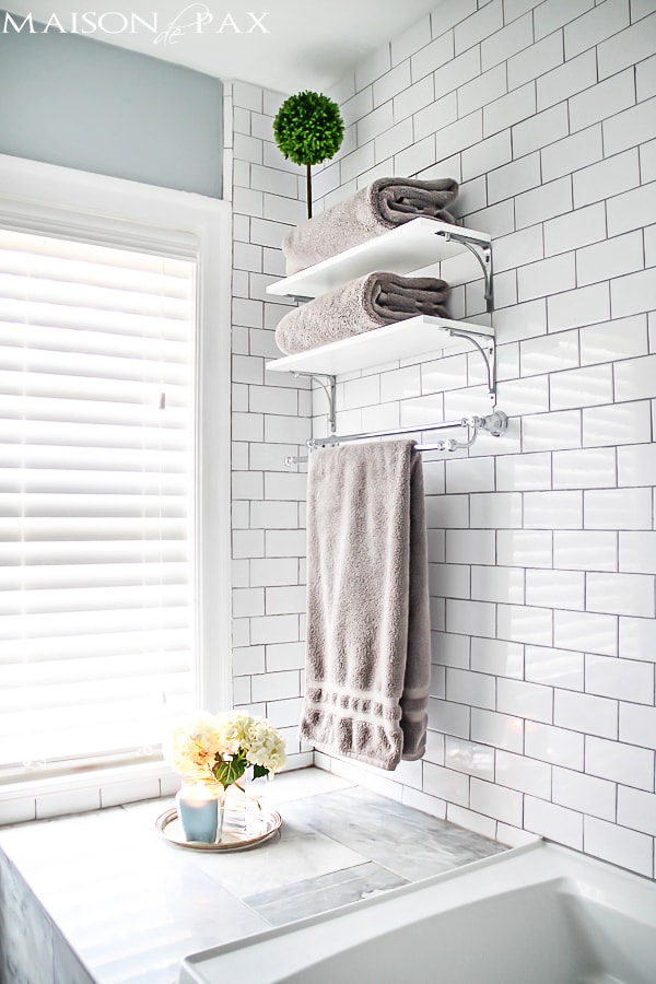 Beautiful, small master bath- Maison de Pax