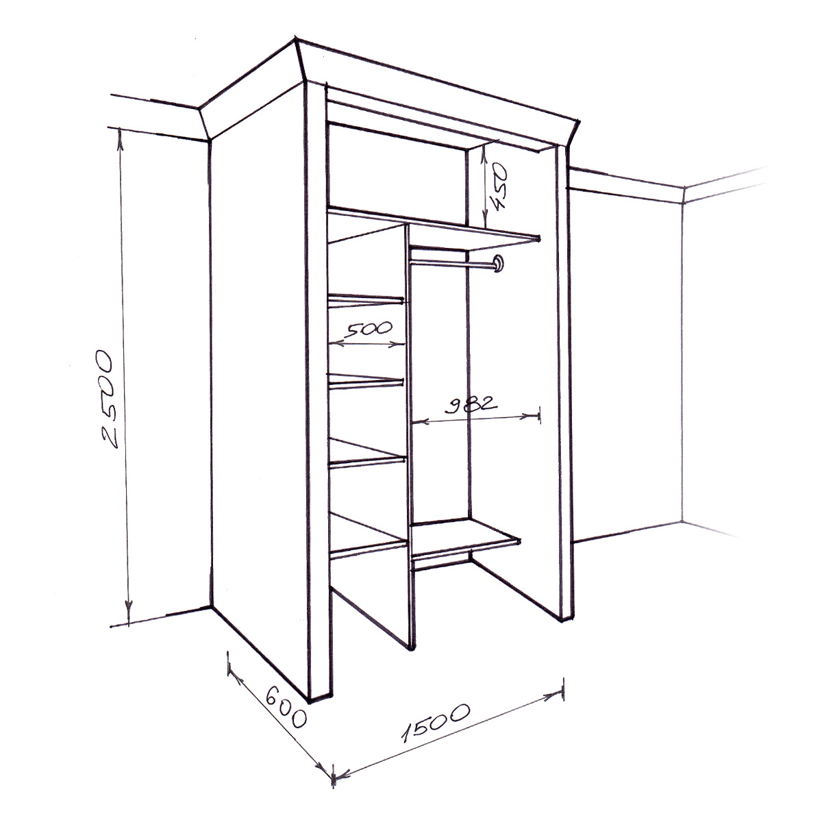 Шкаф в нишу своими руками: Встроенный шкаф своими руками, подробная инструкция с описанием процессов