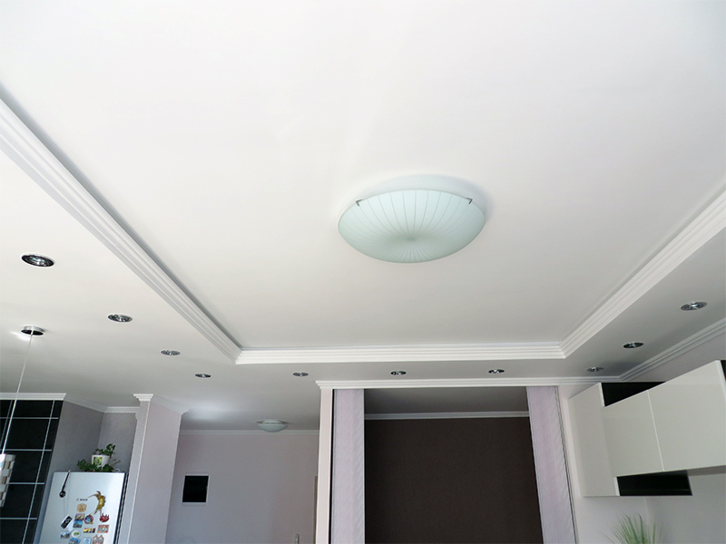 Гипсокартонные двухуровневые потолки: Двухуровневый потолок из гипсокартона своими руками с подсветкой: фото, видео