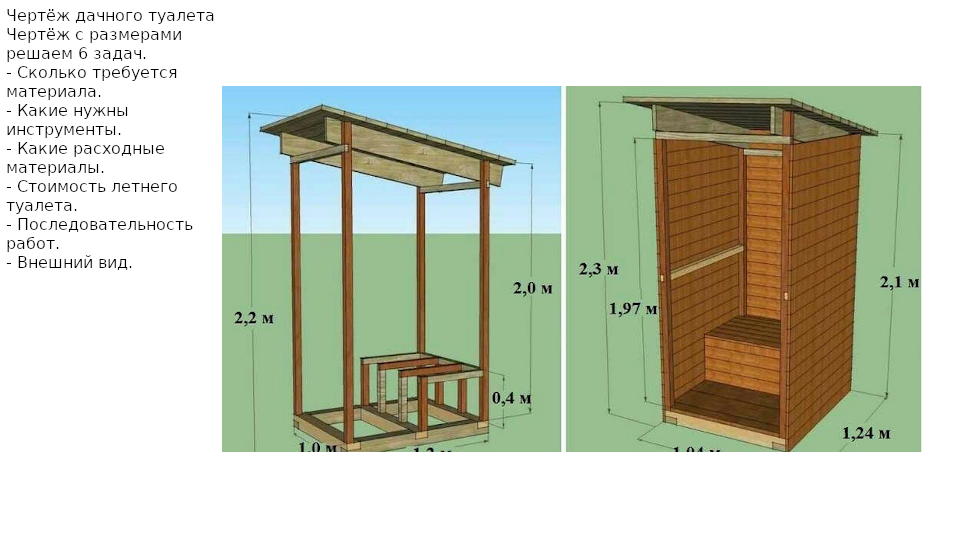 Как построить туалет уличный: Дачный туалет своими руками: 48 чертежей + фото