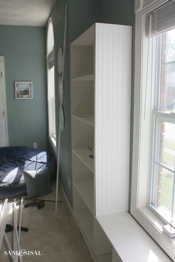 Built-ins with beadboard