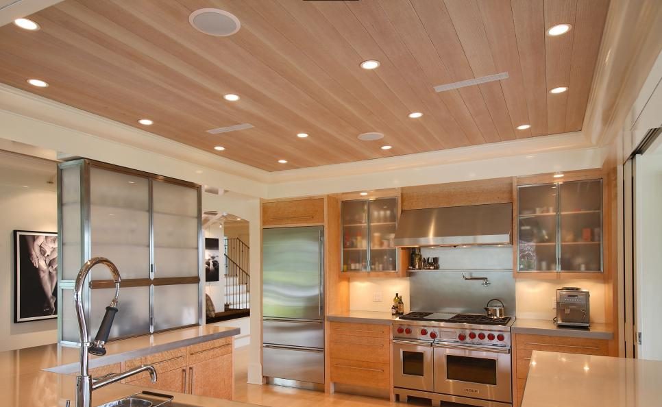 Renovated home kitchen ceiling