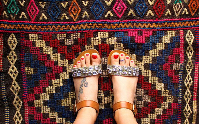 gemstone sandals