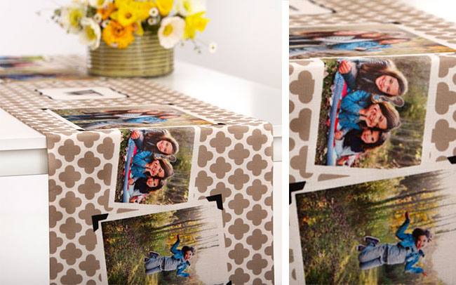 photo table runner