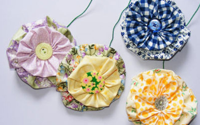 fabric flowers