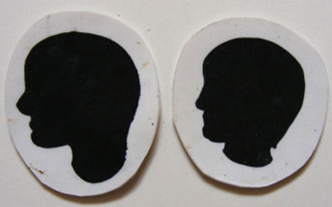 silhouette brooch