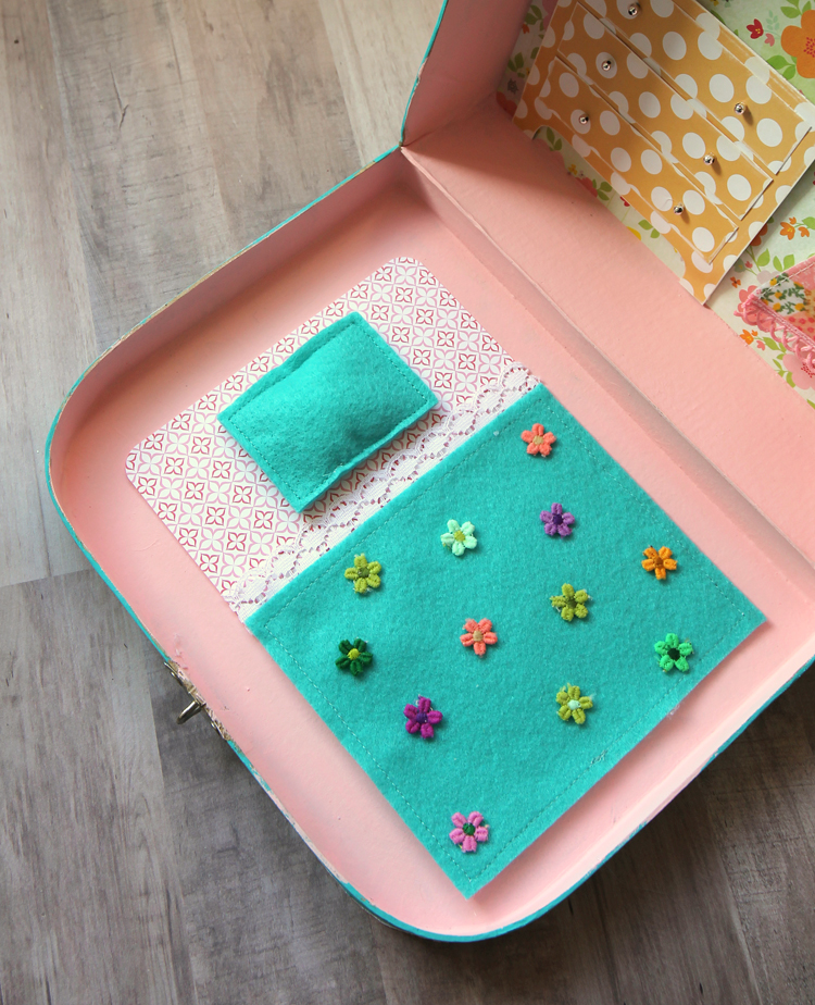 suitcase turned dollhouse