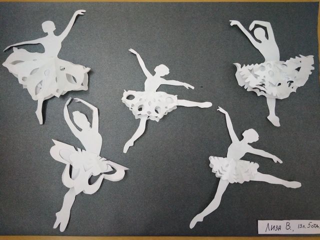Балерины из снежинок: Снежинки балеринки: шаблоны для вырезания