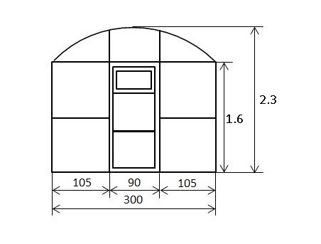Чертежи теплицы из поликарбоната: схемы на фото, проекты с размерами