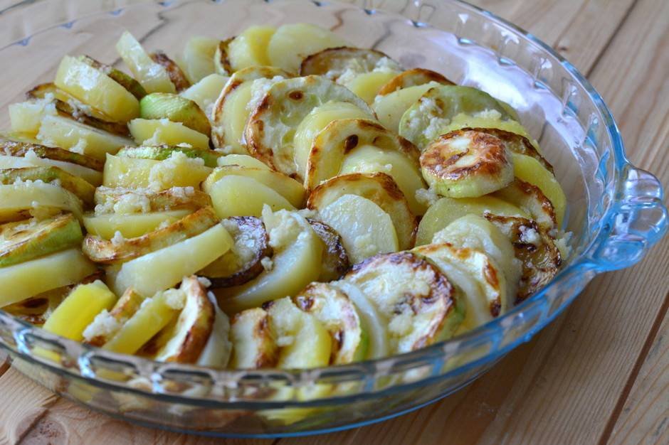 Что приготовить из картошки мяса кабачков и: Кабачки с картошкой и мясом в духовке пошаговый рецепт быстро и просто