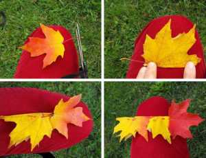 Аппликация листьев из бумаги – Листья гармошкой из бумаги: 8 вариантов, шаблоны, мастер-класс