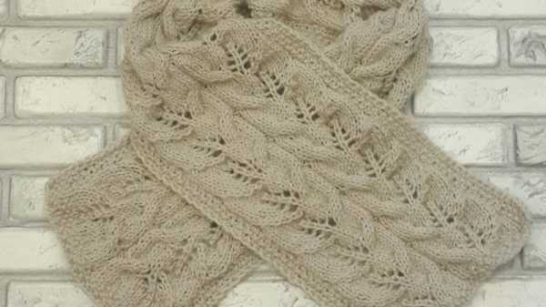 Ажурный шарф спицами – Шарфы ажурные, как связать спицами