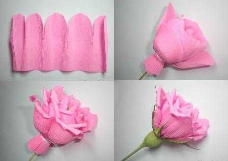 Цветочек из гофрированной бумаги – Цветы из гофрированной бумаги своими руками