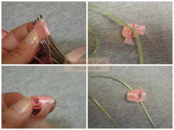 Цветок из атласных лент своими руками – 21 способ сделать цветы из лент своими руками