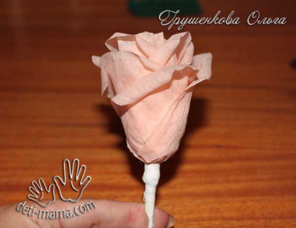 Цветы из крепированной бумаги с конфетами – Букет из конфет своими руками: пошагово с фото