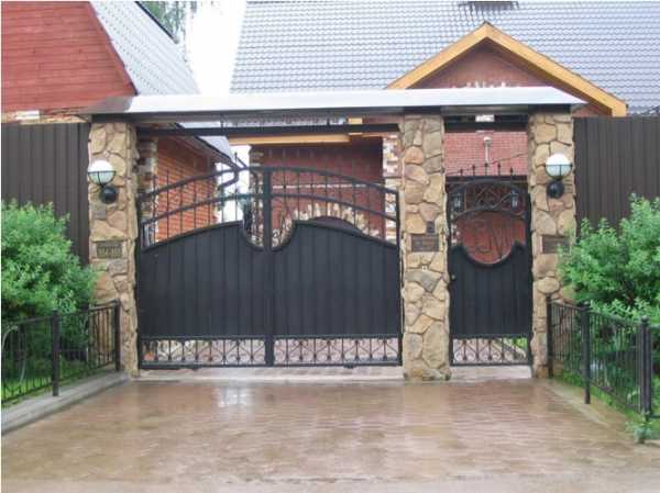 Дизайн ворот и калитки частного дома фото – красивые калитки для частного дома и дачи, универсальные въездные модели, виды заборов