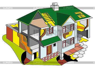 Дом в разрезе картинки – Дом в разрезе