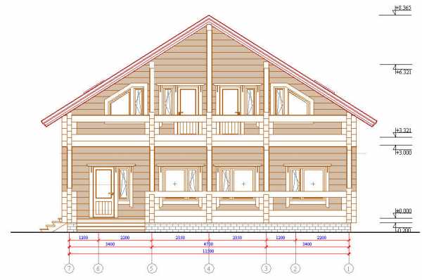 Дома из бруса чертеж – строительство брусовой жилой конструкции, 1 этажные деревянные дачные постройки