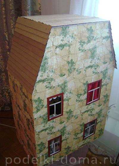 Домик для куклы из картона – Кукольный домик из картона. Делаем своими руками для любимых кукол