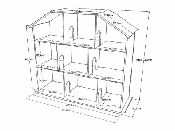 Домик самодельный кукольный – Как сделать кукольный домик своими руками: схема, фото и видео